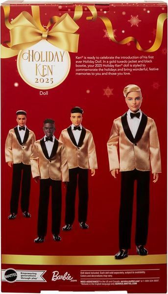 Лялька Barbie Signature Святковий Кен блондин JGK55 БК0013 фото