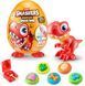 Игровой набор с динозавром Тирексом и тестом для лепки Zuru Smashers Junior Dino Dig Large Egg T-Rex 74115B РА0011B фото 1
