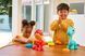 Игровой набор с динозавром Тирексом и тестом для лепки Zuru Smashers Junior Dino Dig Large Egg T-Rex 74115B РА0011B фото 5
