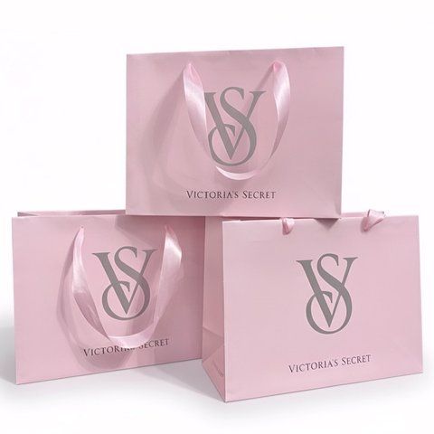 *75 шт* Пакет розмір L+ 300*227*120 мм ОПТ Victoria's Secret Рожевий ВС04042_75 фото