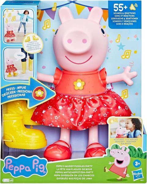 Интерактивная кукла Hasbro Peppa Pig Peppa's Muddy Puddles Party Свинка Пеппа  F8873 КД0038 фото