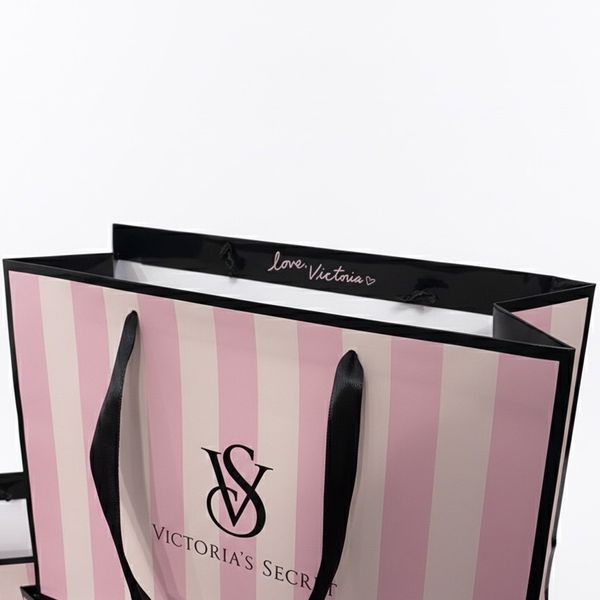 *75 шт* Пакет розмір L+ 300*227*120 мм Victoria's Secret ОПТ Класика новий дизайн ВС04043_75 фото