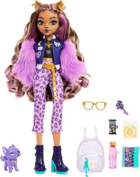 Кукла Монстер Хай Клодин Вульф с питомцем Monster High Clawdeen Wolf with Pet Dog КМ0036 фото